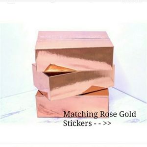 Rose Gold Metalic Designer Boxes  9x6x3
